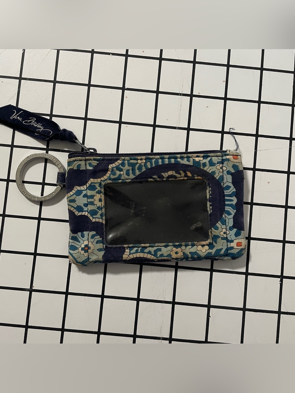 Vera Bradley Blue Keychain Wallet